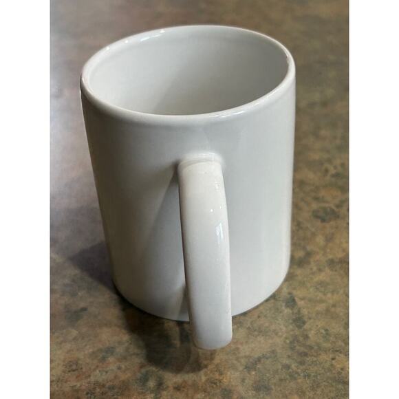 Sketch Stick Figure Smiley Girl Coffee Tea Mug Xochi With Open Arms 3.75" White - Picture 3 of 7